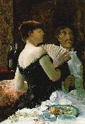 Ralph Curtis James McNeill Whistler at a Party oil painting on canvas
